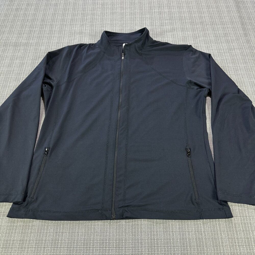 FootJoy Jacket Mens XL Black Lightweight Full Zip Outdoors Golf Nylon Stretch‎